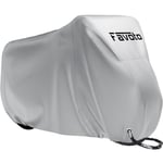 Favoto Housse de Vélo Extérieure, Bâche de Protection de Bicyclette Imperméable Anti Poussière Pluie UV Neige pour VTT et Vélo de Route Montagne, 200x70x110cm Argent