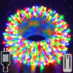 shineshine 197FT 600LED julbelysning utomhus, vattentät 8 Lightin Multicolor 600 LED