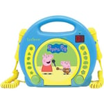 PEPPA PIG - Lecteur CD karaoke enfant avec 2 microphones - LEXIBOOK