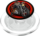 Biker Tiger Riding Chopper Moto PopSockets PopGrip pour MagSafe