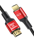 Cable Hdmi 2.1 7.6M,8K & 4K Uhd Prend En Charge 8K@60Hz,4K@120Hz 144Hz,Dts:X,Hdcp 2.2 & 2.3,Earc,Hdr 10,Compatiblemoniteur,Tv,Xbox Ps5/4 Blu-Ray