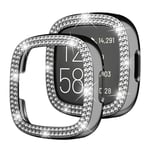 Rhinestone Skal Fitbit Versa 4/Sense 2 svart