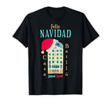 Merry Christmas, Antoni Gaudi drawing, Barcelona Spain T-Shirt