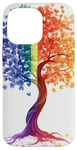 Coque pour iPhone 14 Pro Max Tree Life Rainbow LGBTQ Gay Pride La vie dans les arbres