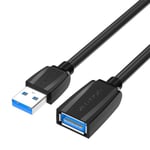 Jatkokaapeli USB 3.0, uros USB naaras USB, Vention 1 m (musta)