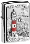 Zippo Lighter Lighthouse Emblem Silver