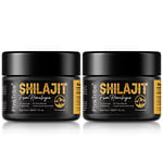 Shilajit Resin, Original Himalayan Shilajit 30g - Gold Grade 100% Pure, Rich in Fulvic & Humic Acid, Minerals, Immune System & Vitality Booster, Vegan (Pack of 2)