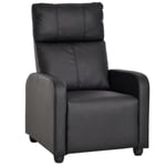 Rootz Relaxation Chair - Tv Stol - Fåtölj - Liggande funktion - Läder - Svart