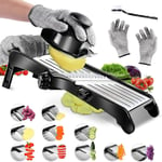 Masthome Mandoline Vegetable Slicer Professional, Adjustable Mandolin Food for &