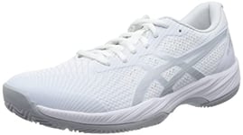 ASICS Femme Gel-Game 9 Padel Sneaker, Blanc/Pur Argent, 35.5 EU