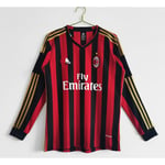 Retro egen AC Milan hemmaställ tröja långärmad Maldini NO.3 (storlek 13-14) Maldini NO.3 L