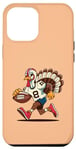 Coque pour iPhone 14 Pro Max Action de grâces Turquie Jouant au Football Touchdown Hommes Garçons