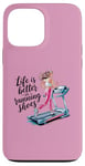 Coque pour iPhone 13 Pro Max Life is Better in Running Shoes Gym Workout Tapis de course