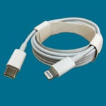 2m USB-C to 8 Pin Data Charging Cable Sync Wire Lead For Apple iPhone 5s Phones