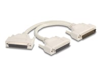 Delock - Seriell Splitter - Db-50 (Hann) Til Db-50 (Hunn) - 30 Cm - Tommelskruer - Beige