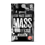 Warrior Mass Protein Powder – 5.04kg – Serious Mass Gainer – High Calorie, Weight Gain Supplement – 61g of Protein, 18 Servings, 1000+ Calories Shake, Supports Muscle Growth (Strawberry Crème, 5kg)