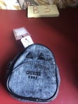 GUESS Women's Bradyn Gifting Denim Backpack Keychain Coin Purse