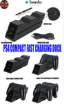 PS4 Charging Compact Fast PS4 Controller Charging Dock Station (2.5hr charging)