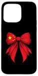 iPhone 15 Pro Max China Flag Chinese Pride Coquette Ribbon Case