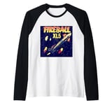 Fireball XL5 Retro Sci-Fi Rocket Raglan Baseball Tee