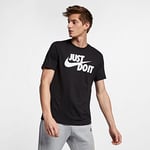 Nike M NSW TEE Just Do It Swoosh T-Shirt - Black/(White), 4X-Large