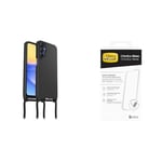 Otterbox React Necklace Samsung Galaxy A15/A15 5G - Black with Premium Glass Screen Protector