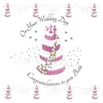 On Your Wedding Day Card - Congratulations To You Both - Cake - Rush Design