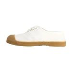 Bensimon Femme Coton Colorsole Racine Accueil Chaussures-Femme Baskets-Basses, Blanc, 37 EU