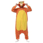 Halloween Onesie Cartoon Tiger Pyjamas för Vuxna Kvinnor Män Djur Kigurumis Pyjamas Hemkläder Jul Cosplay Festdräkt Xxl M