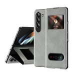 Samsung Galaxy Z Fold5 5G      PU Leather Case    Grey