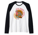 I'm The Wild Turkey Funny Dad matching Family Thanksgiving Raglan Baseball Tee