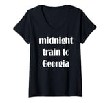 Womens Midnight Train to Georgia V-Neck T-Shirt