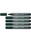 STABILO Pen 68 MAX - Felt-tip pen with thick chisel tip - earth green