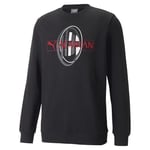 AC Milan 769333 FtblLegacy Crew Soccer T-Shirt Men's Black-Tango Red 3XL