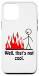 Coque pour iPhone 12 mini Well That's Not Cool Figurine humoristique en forme de bâton