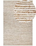 Tapis en coton 200 x 300 cm beige et blanc BARKHAN