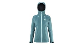 Veste impermeable femme millet grand montets ii gore tex bleu clair