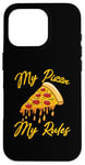 Coque pour iPhone 16 Pro Ma pizza, mes règles