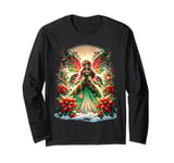 Woodland Christmas Fairy Cozy Winter Forest Wonderland Women Long Sleeve T-Shirt