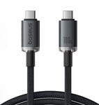 Baseus USB-C til USB-C-kabel, 100W, 20Gbps, 1,5m - Svart