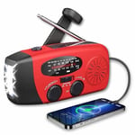 Vevradio med Solceller & Powerbank 2000 mAh