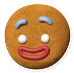 Gingerbread Man Gingy from Shrek Single Card Party Fun Face Mask