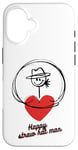 Coque pour iPhone 16 Homme au chapeau de paille heureux