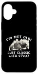 Coque pour iPhone 16 Plus Graphique « I'm Not Old I'm Classic with Style Car » Cadeau d'anniversaire