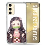 Cokitec Coque Renforcée pour Samsung Galaxy S24 Plus Manga Demon Slayer Nezuko