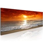 Billede - Romantic  sunset - 135 x 45 cm - Standard