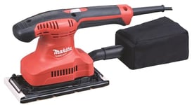 Makita M9203/2 240V 1/3 Sheet Finish Sander, Red/Black, 9.2 x 25.2 x 15.4 cm