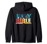 Cool Holy Bible Book Zip Hoodie