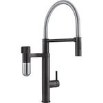 Franke 120.0621.313 Vital Semi-pro-Black Optical Steel Kitchen Sink tap with Fixed spout and Filter System Sleet steel-120.0621