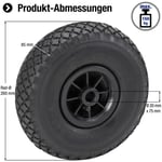 Metafranc roue increvable diable Ø 260 mm, PVC-jante